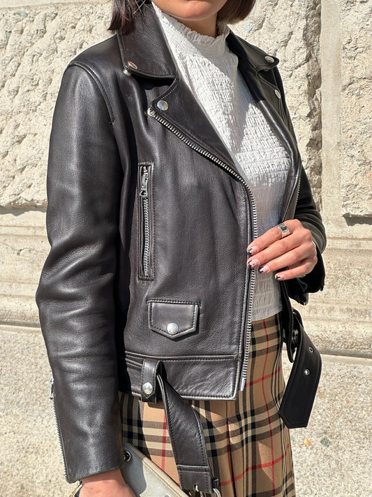 Acne Studios Leather Moto Jacket