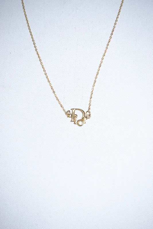183. Dior Gold Toned Re-Worked Vintage Necklace