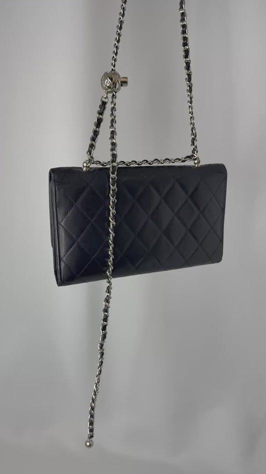 Chanel Re-Worked Vintage Cambon Flap Wallet With Chain