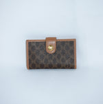 Celine monogram-coated canvas key holder with gold-tone hooks